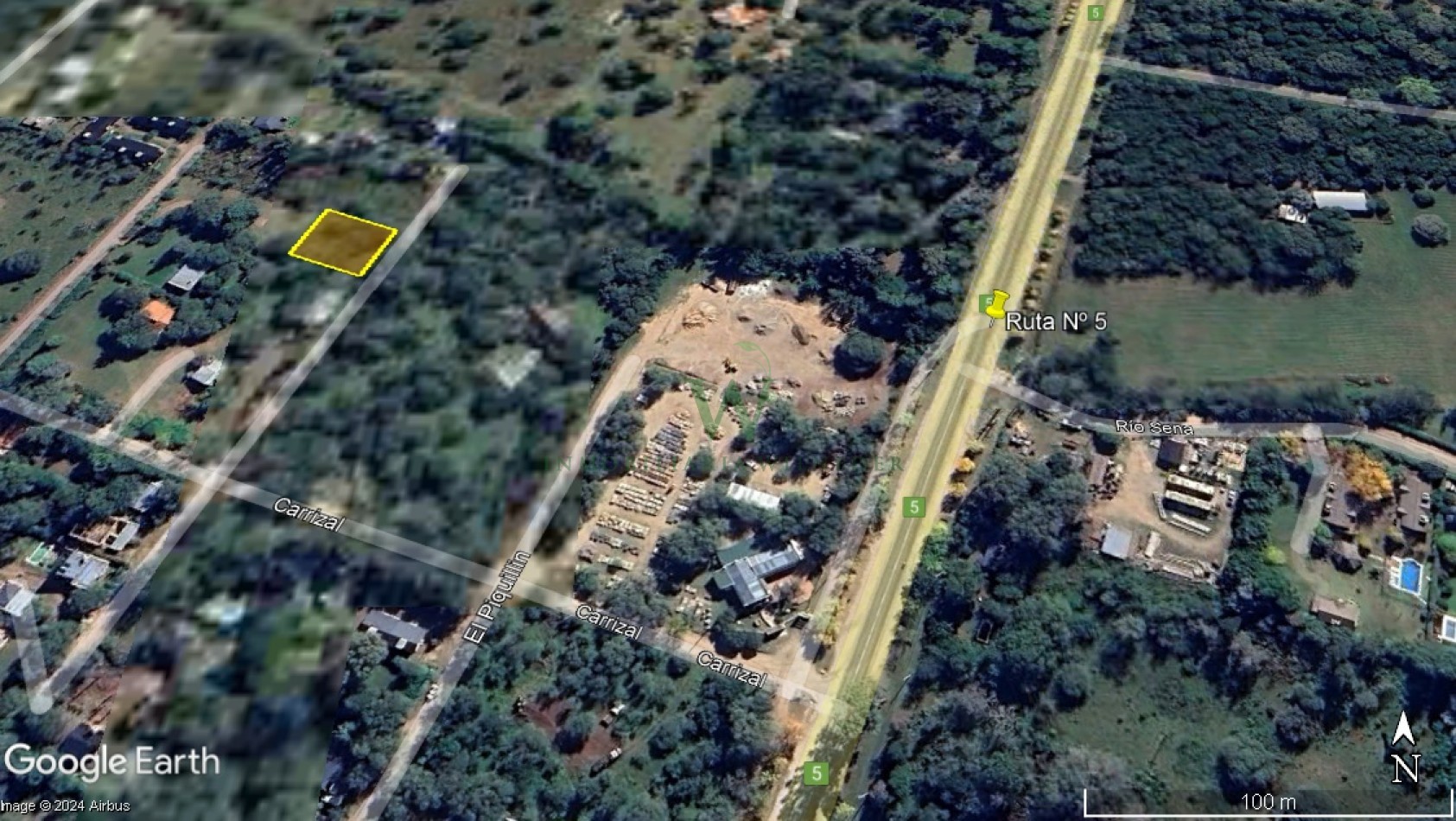 Terreno plano  800m2, vista a las sierras, 300m de ruta 5