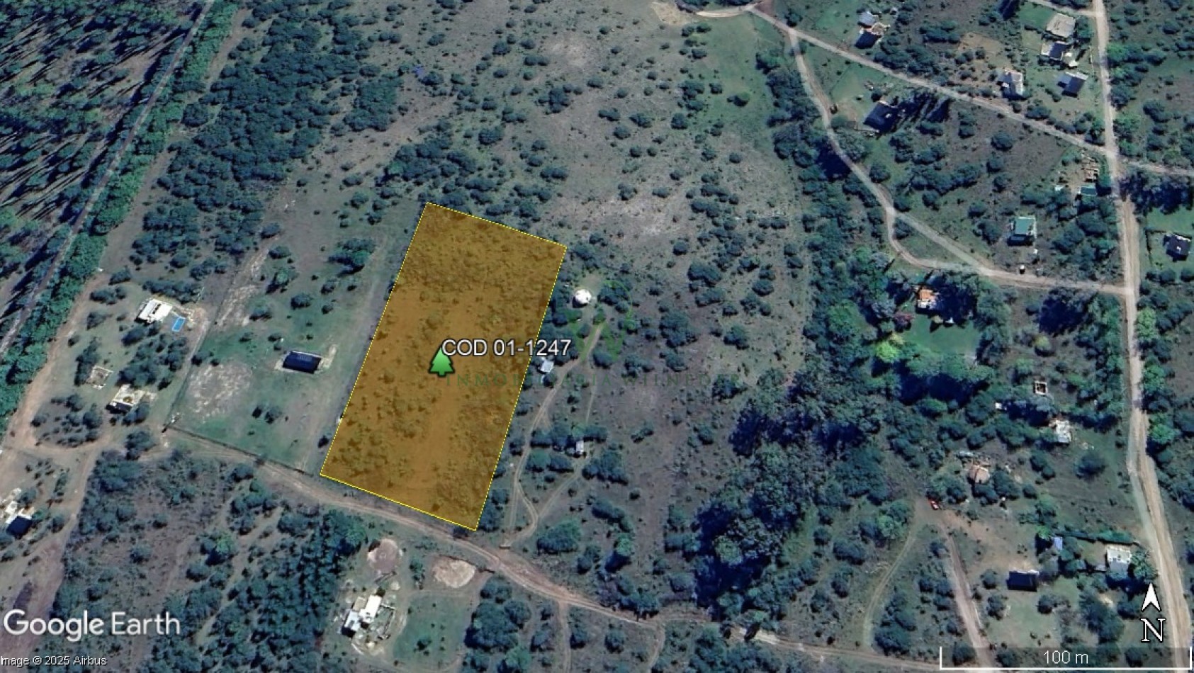  1 hectarea en Capilla Vieja con pozo de agua, terreno plano con vista a las sierras