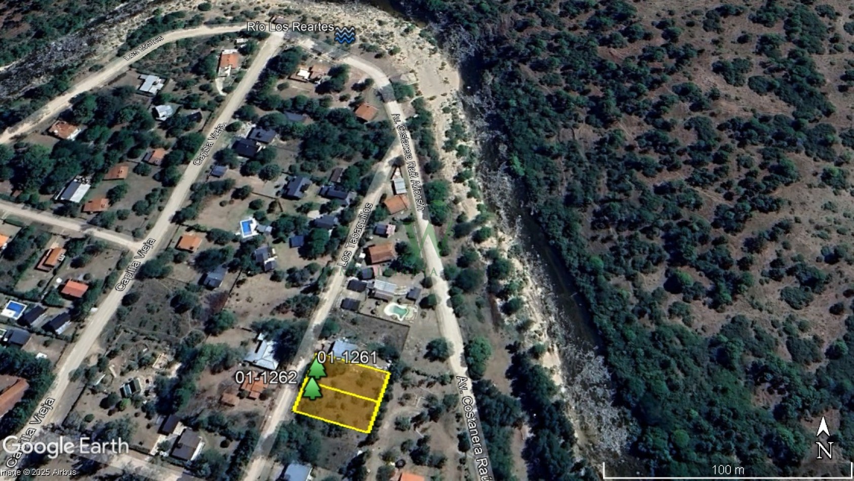 COD 01-1261-Terreno 471m2 a 100 metros del rio Los Reartes