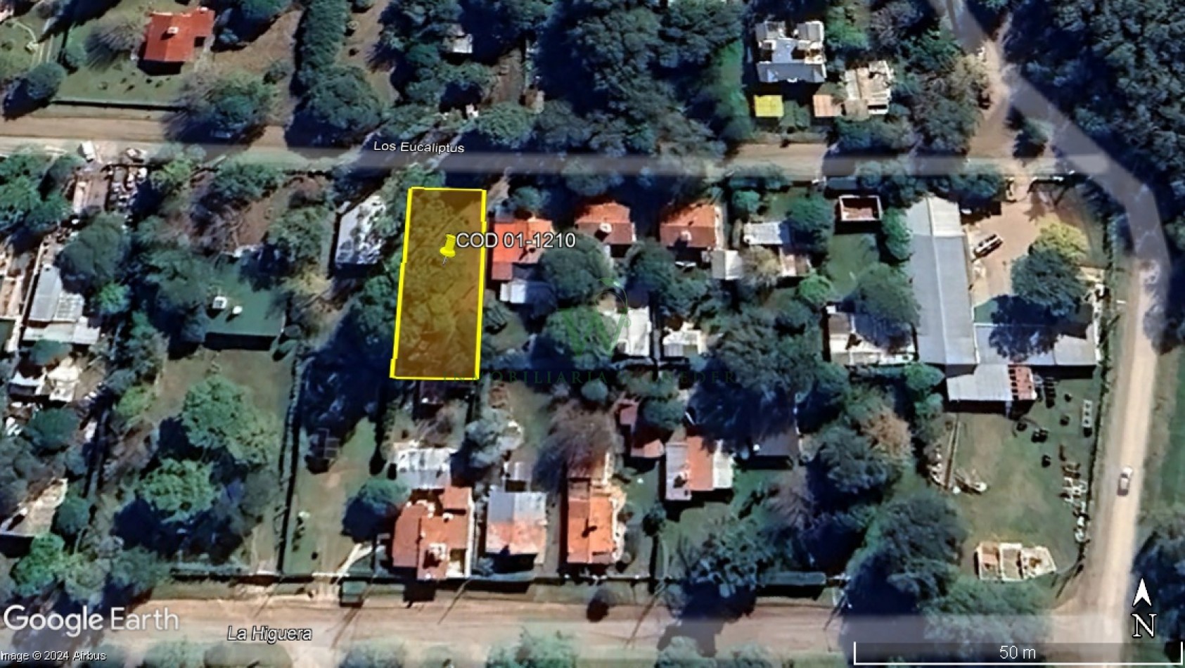 Terreno 555m2 sobre calle Los Eucaliptus, Villa Gral. Belgrano 