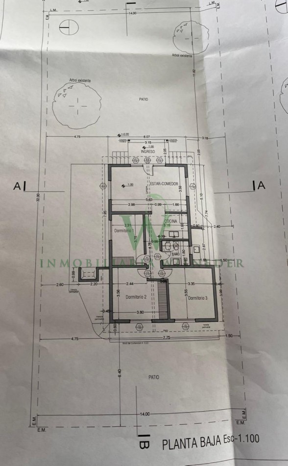 COD 659- Vivienda 3 dormitorios a pocas cuadras del centro comercial
