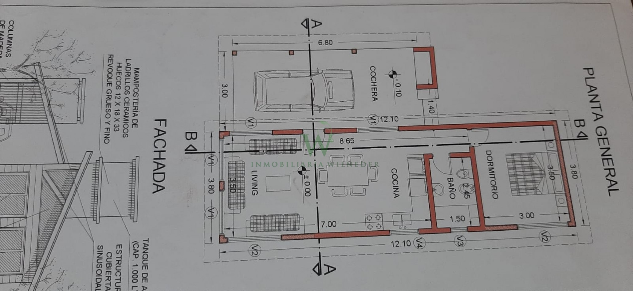 Casa 2 dormitorios + monoambiente y piscina. (COD 555)
